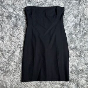 Theory Black Strapless Dress
